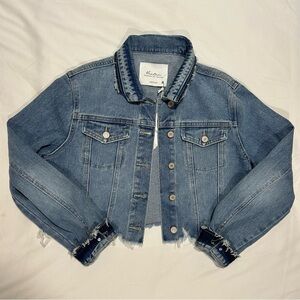 KanCan Distressed Denim Jacket Brand New